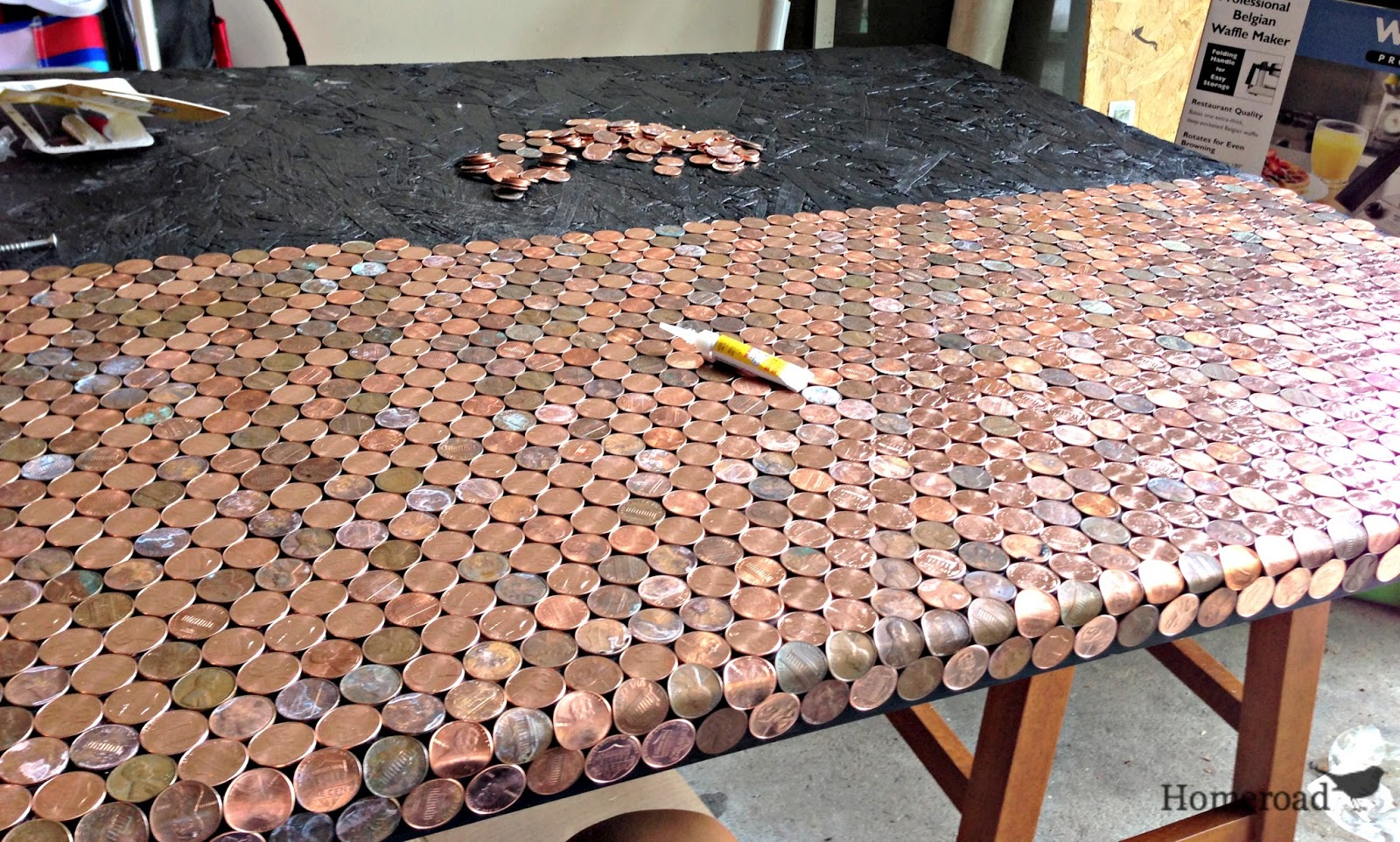 How to Make a Desk Using Pennies Homeroad