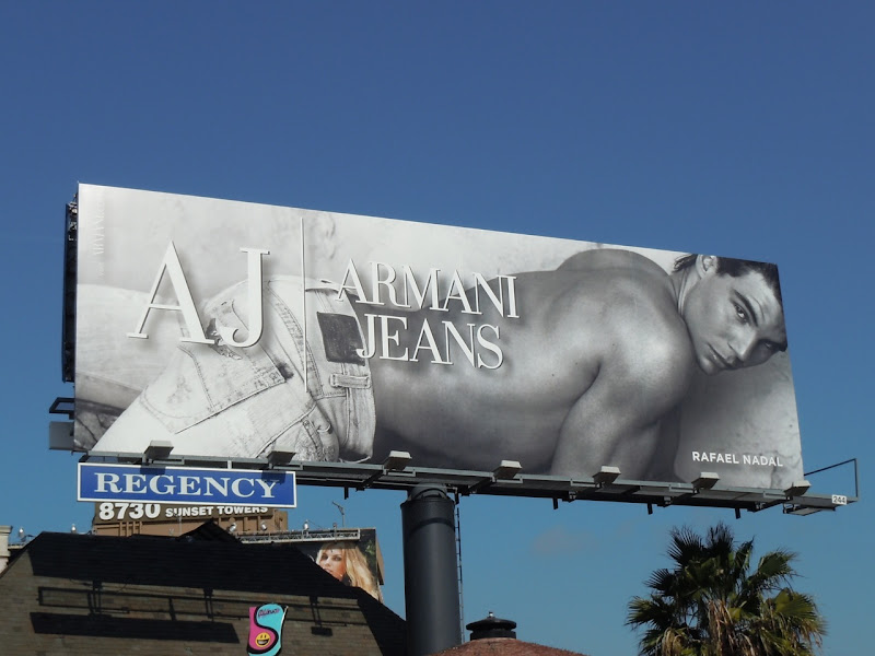Rafael Nadal Armani Jeans billboard
