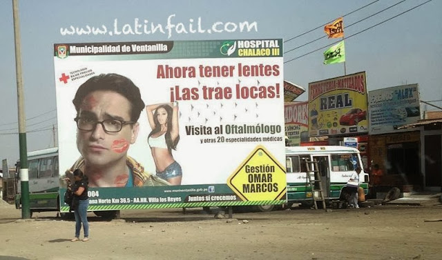 Leonard Hofstadter en anuncio de municipalidad de Ventanilla - The Big Bang Theory en Perú - Johnny Galecki      www.latinfail.com