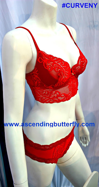 Red Bra and Panty Set, Lace Bra & Panty Set, MODE LINGERIE AND SWIM CURVEXPO 2015