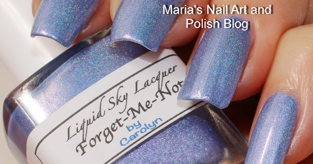 Marias Nail Art and Polish Blog Liquid Sky Lacquer Me Not swatches