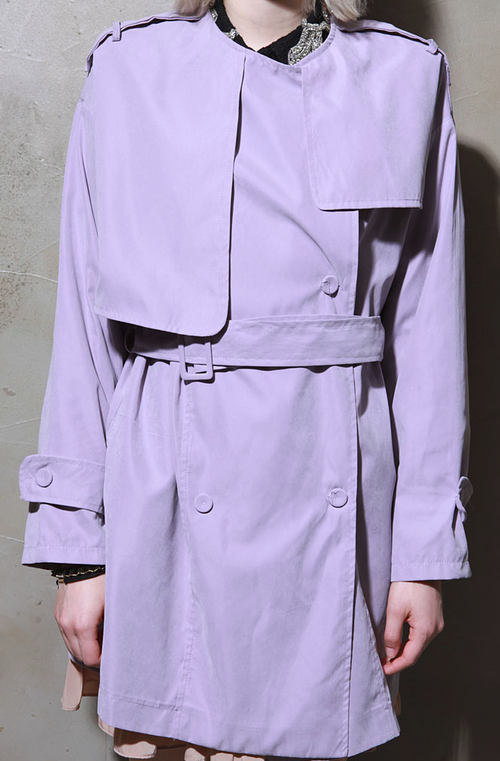 Purple Andrea Trench Coat