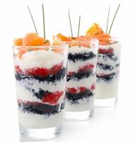 Verrine de mascarpone aux oeufs de lump