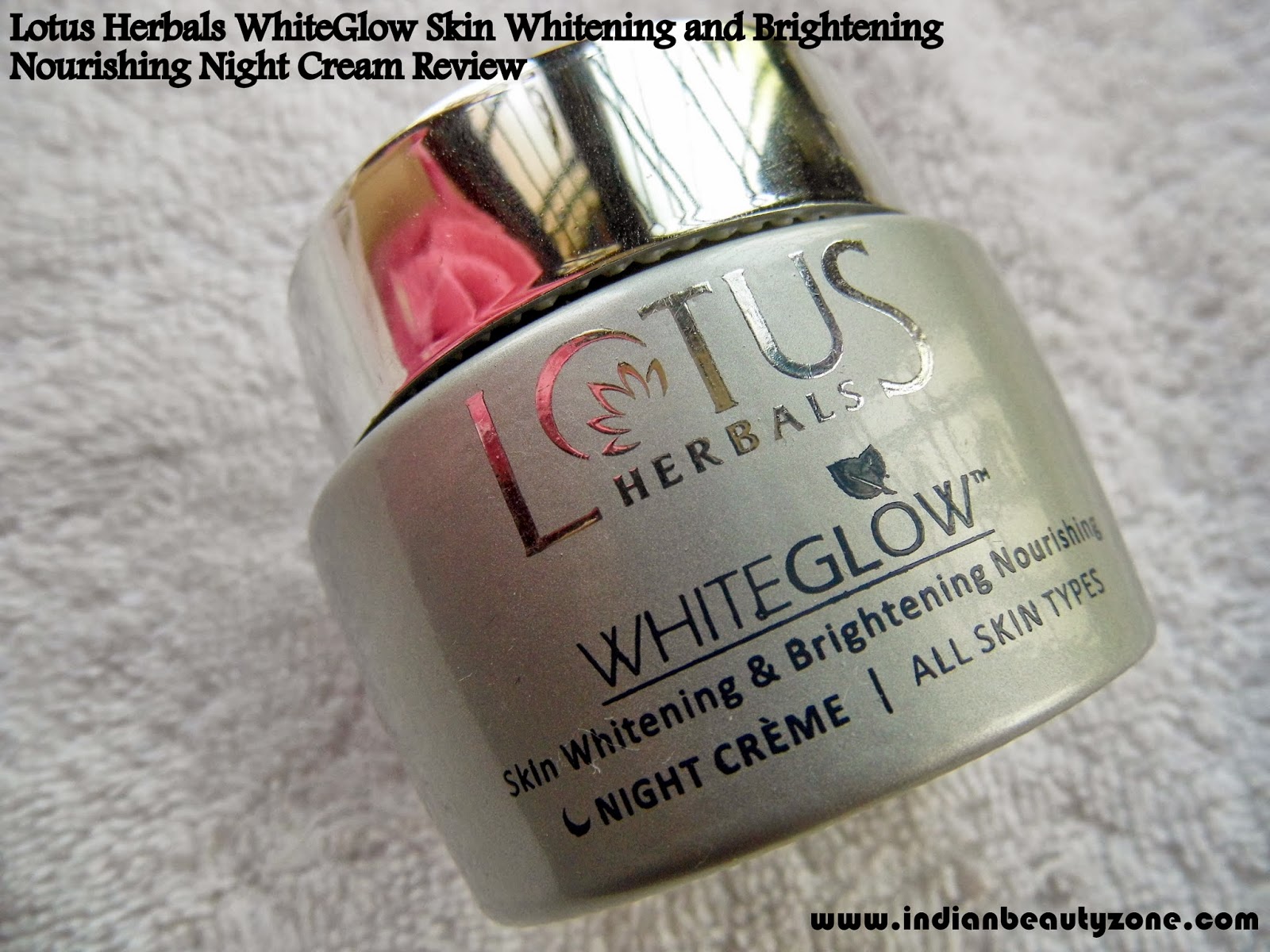 Indian Beauty Zone Lotus Herbals WhiteGlow Skin Whitening and
