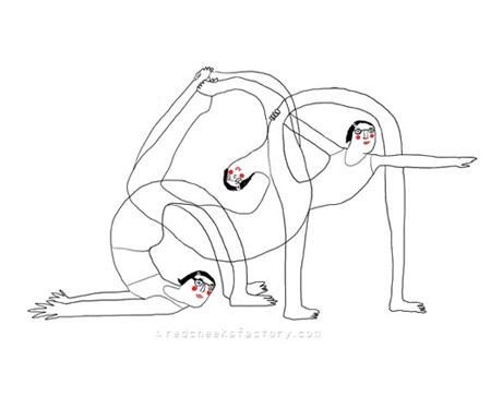 yoga giclee print beyond your flexibility