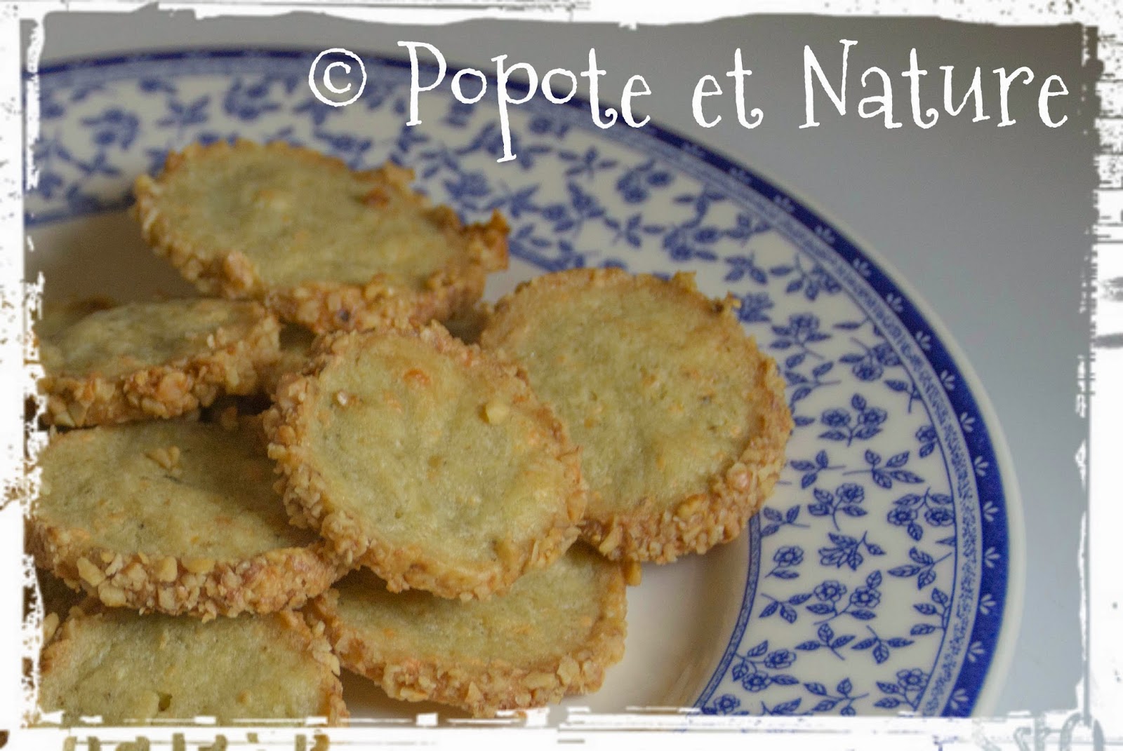 © Popote et Nature -Sablés apéro Fourme d'Ambert et noix