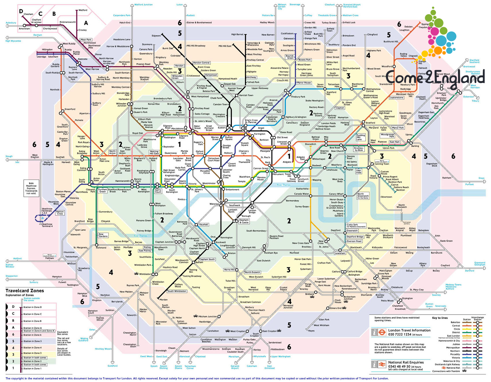 Work and Accommodation in London: Zones and look for accommodation in