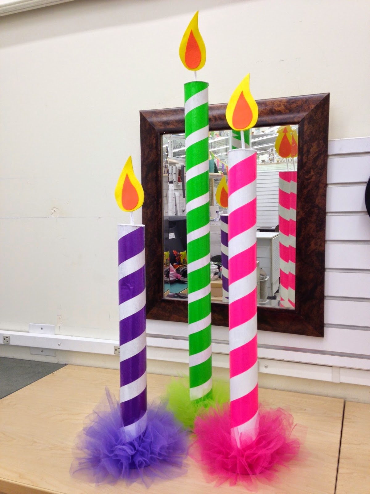Candy, Cake, and Crafts Giant Birthday Candles