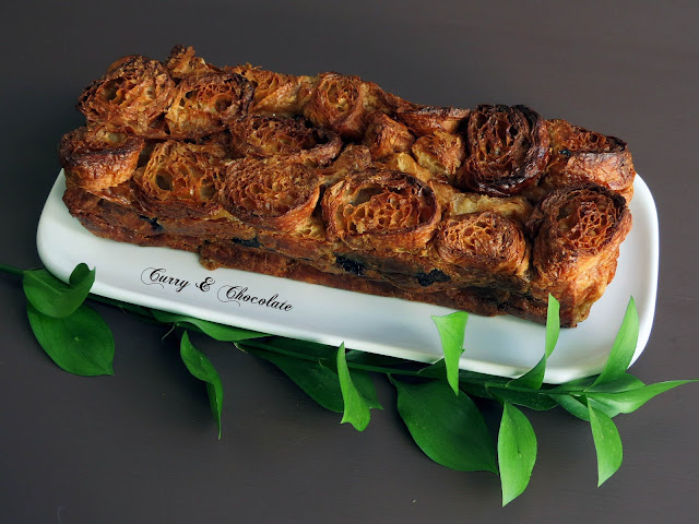Pastel de cruasanes – Croissant cake Pastel de cruasanes – Croissant cake