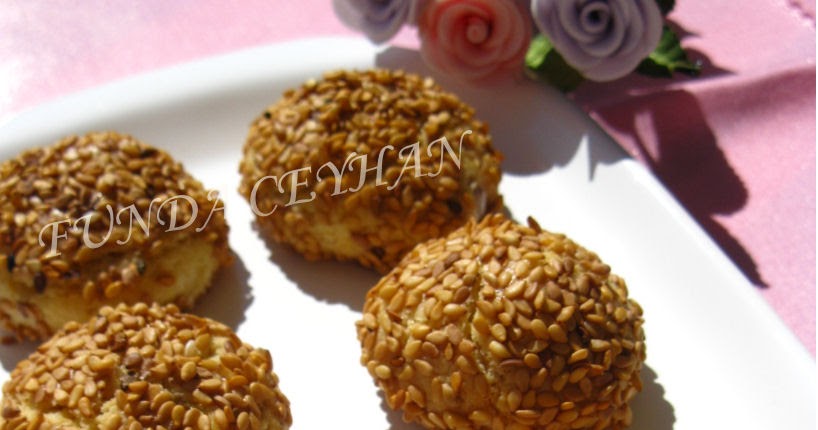 ! Funda Ceyhan PORTAKALLI SUSAMLI KURABİYE