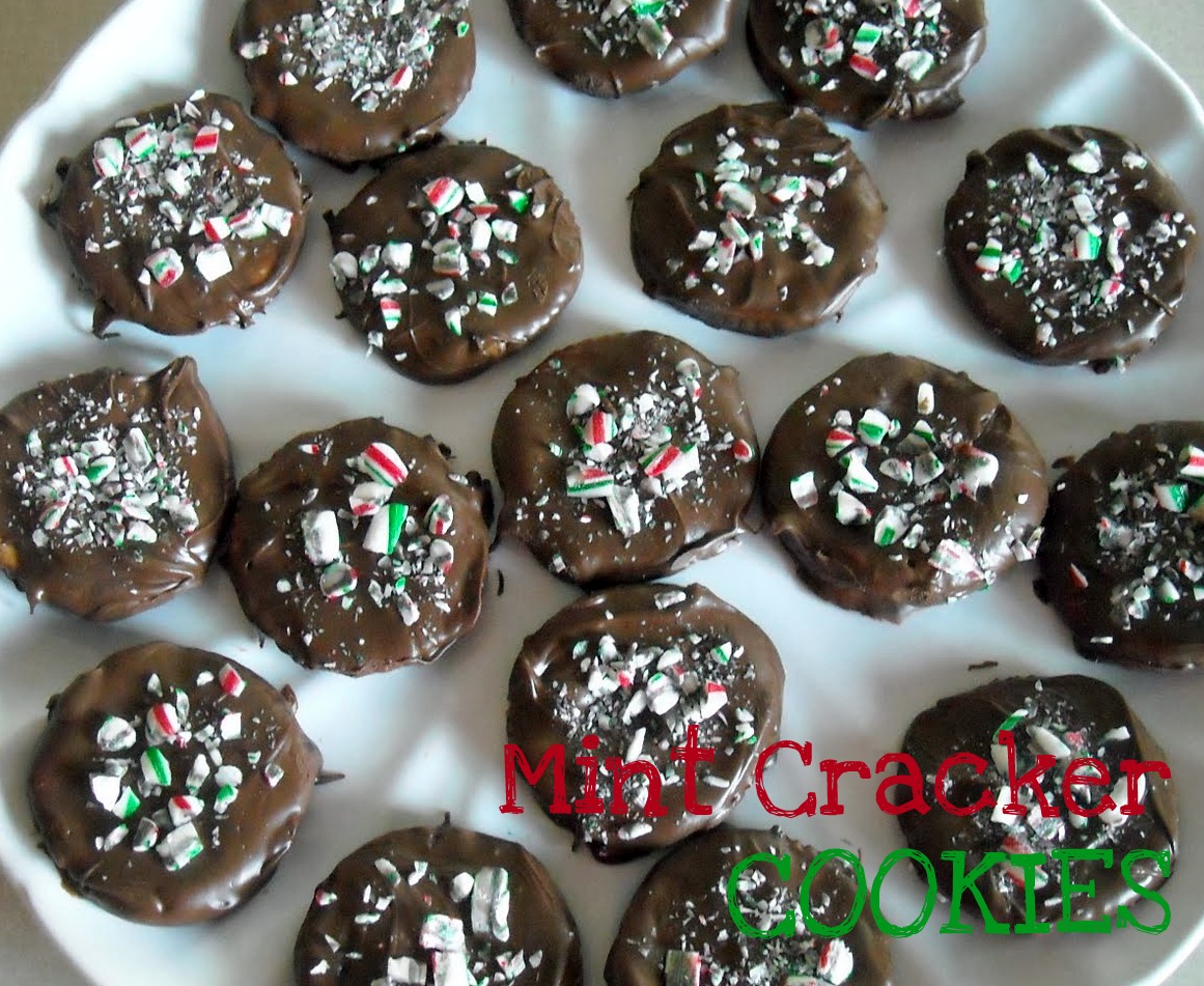 Easy Chocolate Thin Mint Ritz Crackers Cookies Recipe / Six Sisters