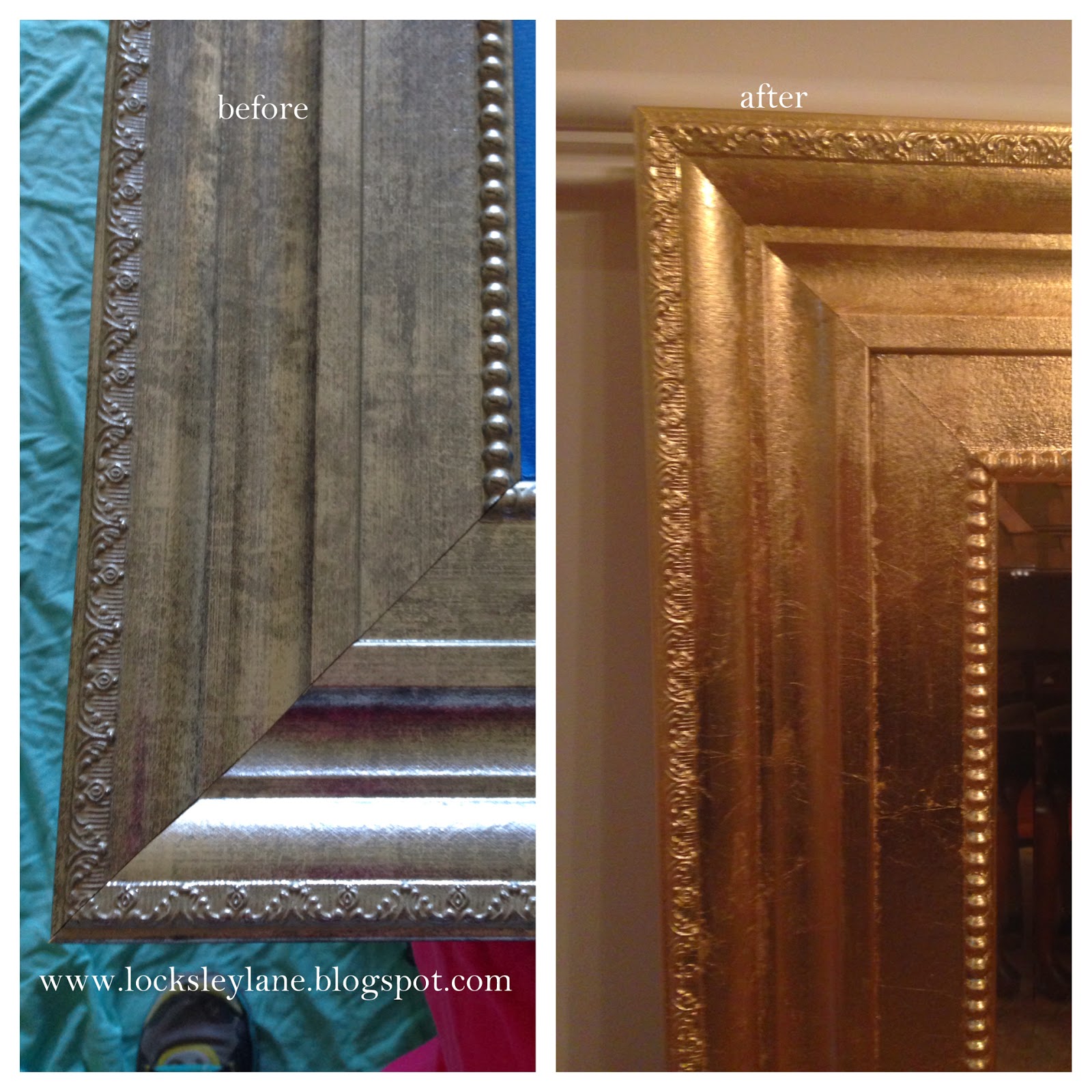 Locksley Lane Gold Leafing A Mirror
