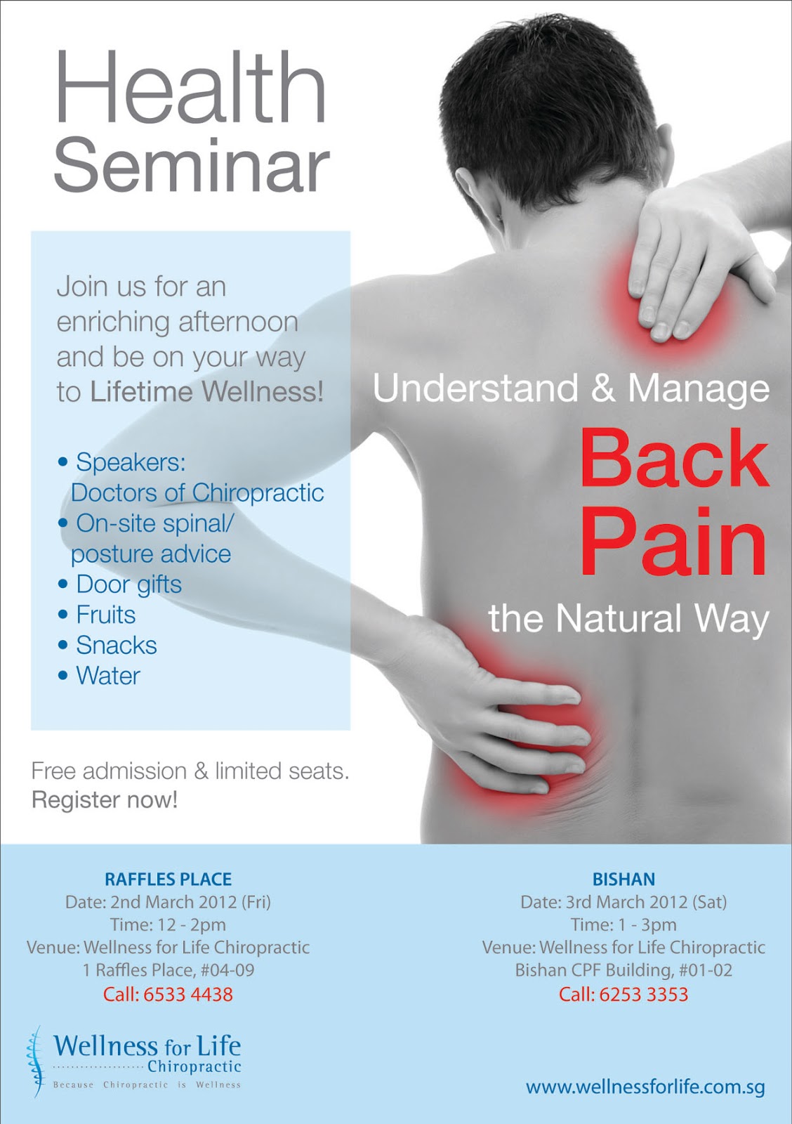 Wellness for Life Chiropractic Health Seminar