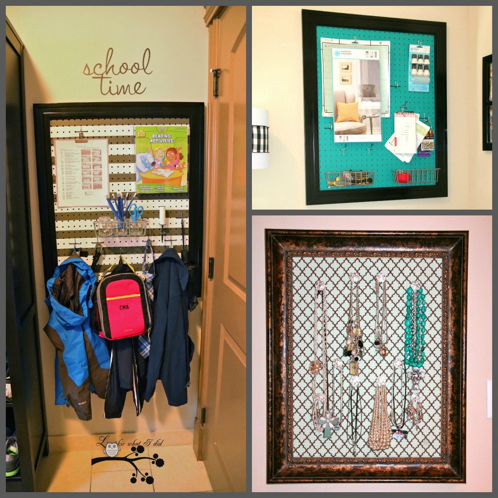 Lookie What I Did Organizing with Pegboard