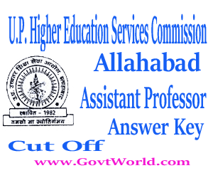 UPHESC Assistant Professor Exam Answer Key 2017