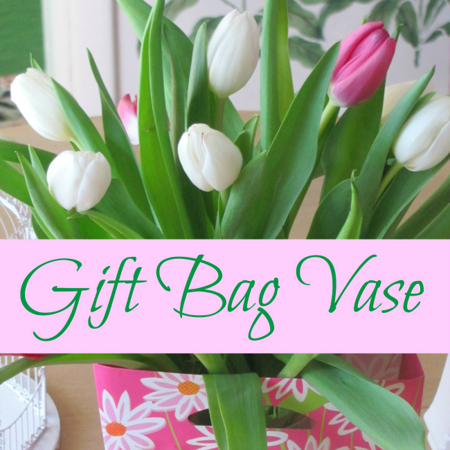 Gift Bag Vase for Flowers and Other Unusual Flower Vases Crafts a la mode