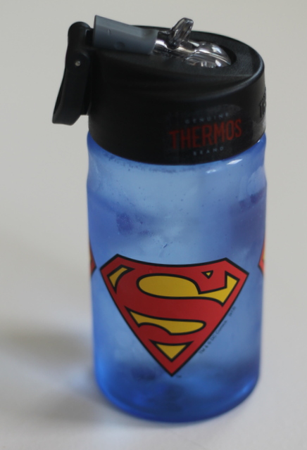 Thermos Superman Man Of Steel Stainless Steel Water Bottle 12oz