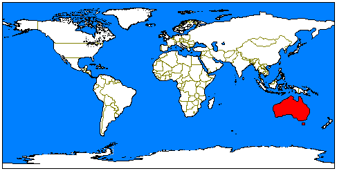 carte oceanie dans le monde - Image