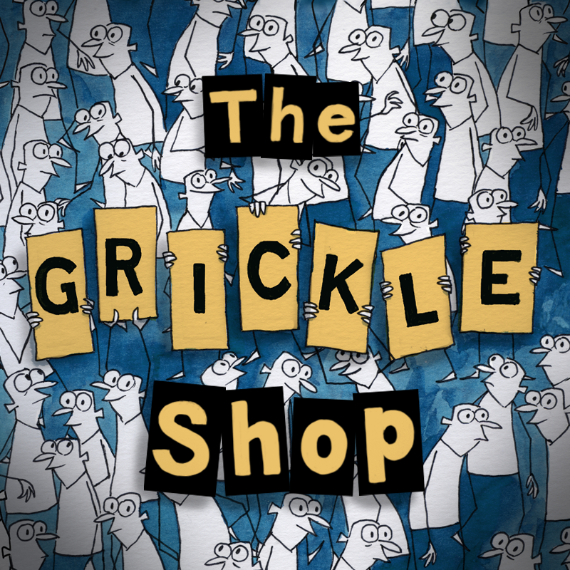 Buy exclusive Grickle shirts, mugs, and more!