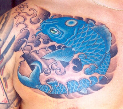 Koi fish tattoo is one of the tattoo designs are very beautiful and sexy