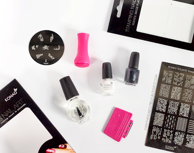 konad stamping nail art set & square