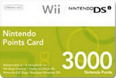 3000 Nintendo Wii Points