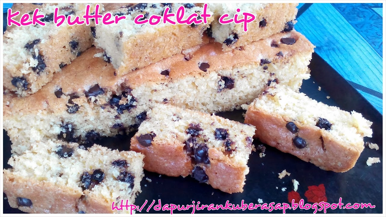Sweet Red Cherry Kek Butter Coklat Cip