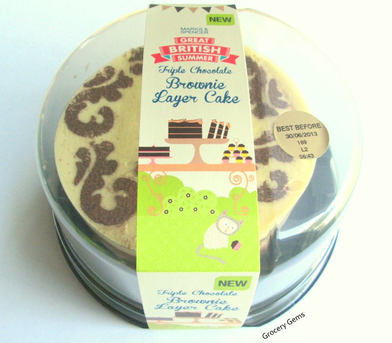 Grocery Gems Marks & Spencer Triple Chocolate Brownie Cake