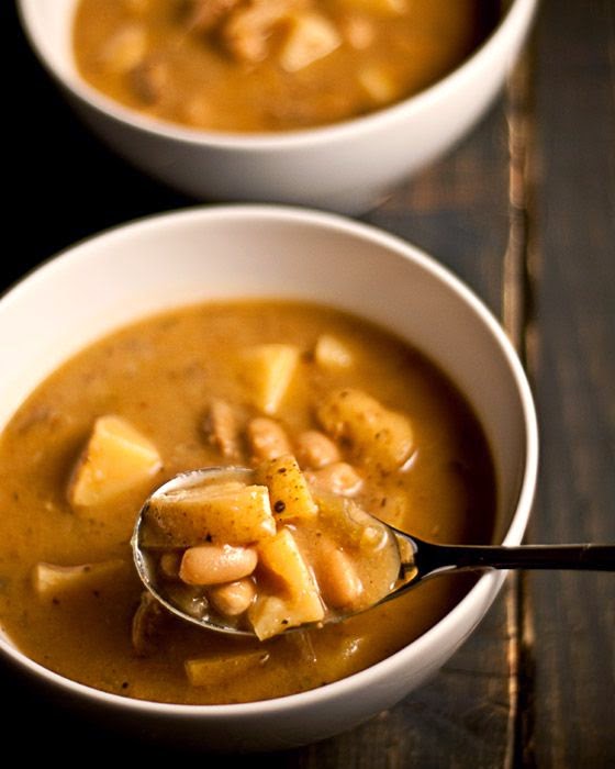 Healthy Italian potato soup and beans recipe | AgneseItalianRecipes