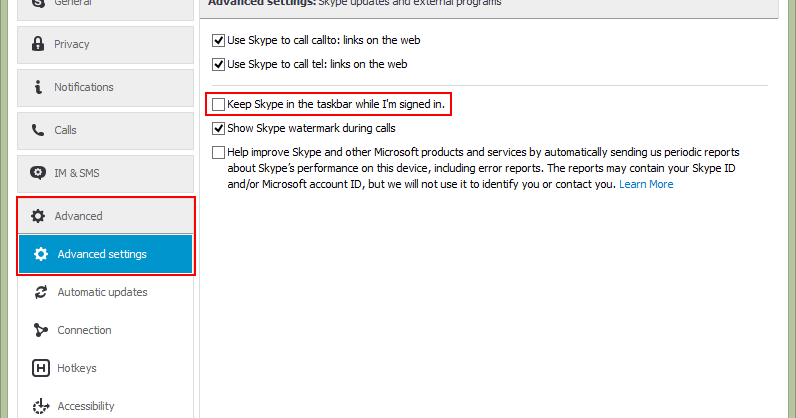 Remove Skype Home Page Remove Skype Home Page