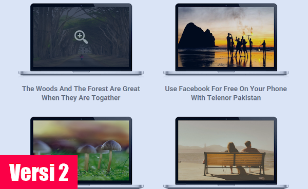 Tampilan Homepage Seperti Layar Laptop dan Tab dengan JavaScript