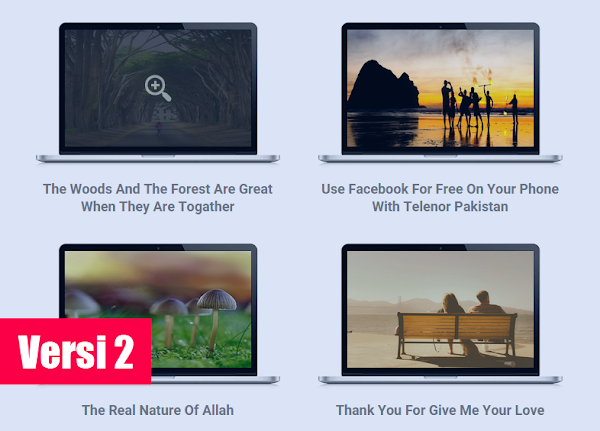 Tampilan Homepage Seperti Layar Laptop dan Tab dengan JavaScript