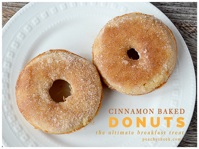Peachy Cheek Cinnamon Baked Donuts