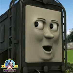 Old jumble of junk brass tubes Thomas the tank engine scrap yard smirked Dieselworks Diesel train