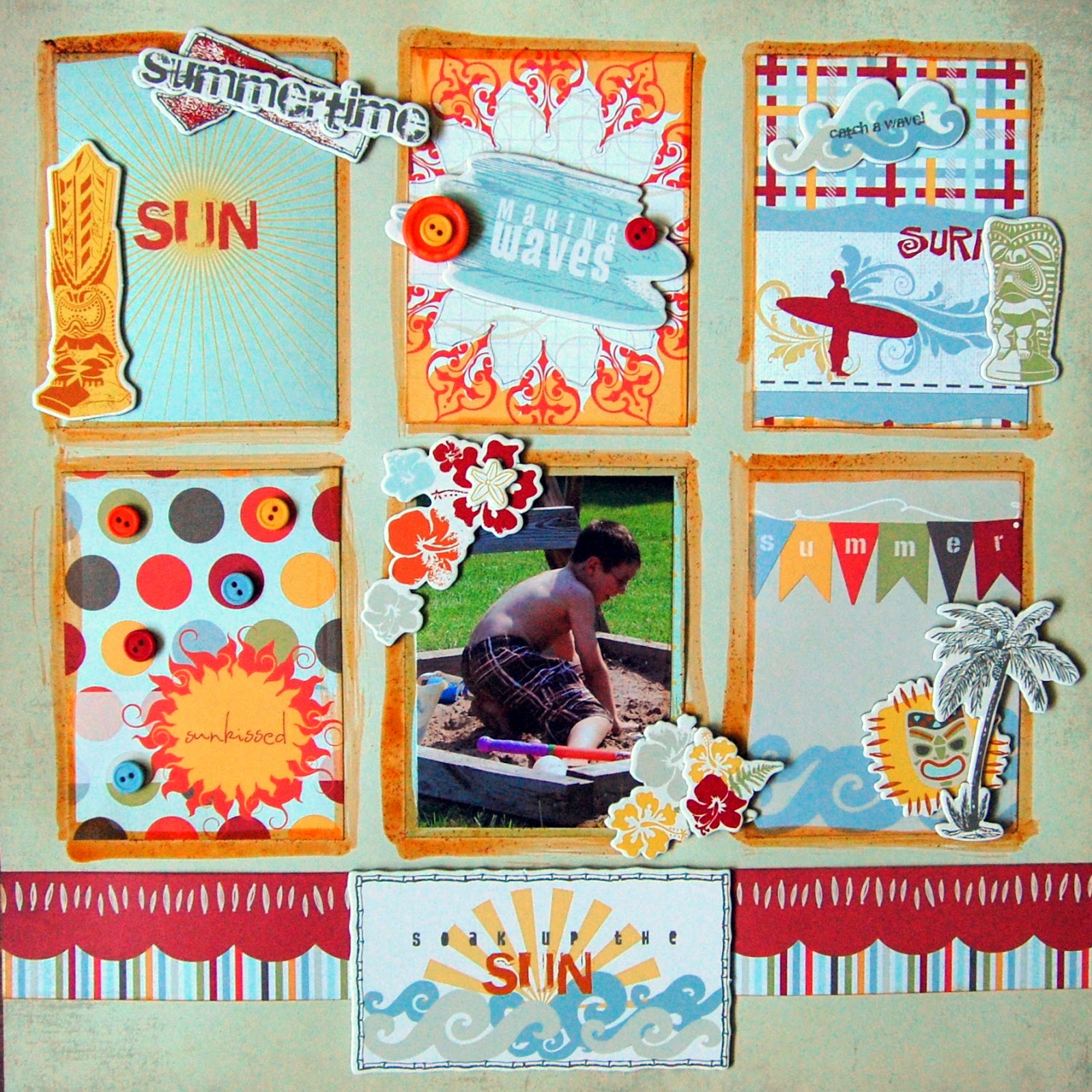 Scrappin' Patch Scrapbook Supplies NZ Catch The Wave with Fancy Pants!