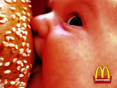 McDonalds suckling child advert