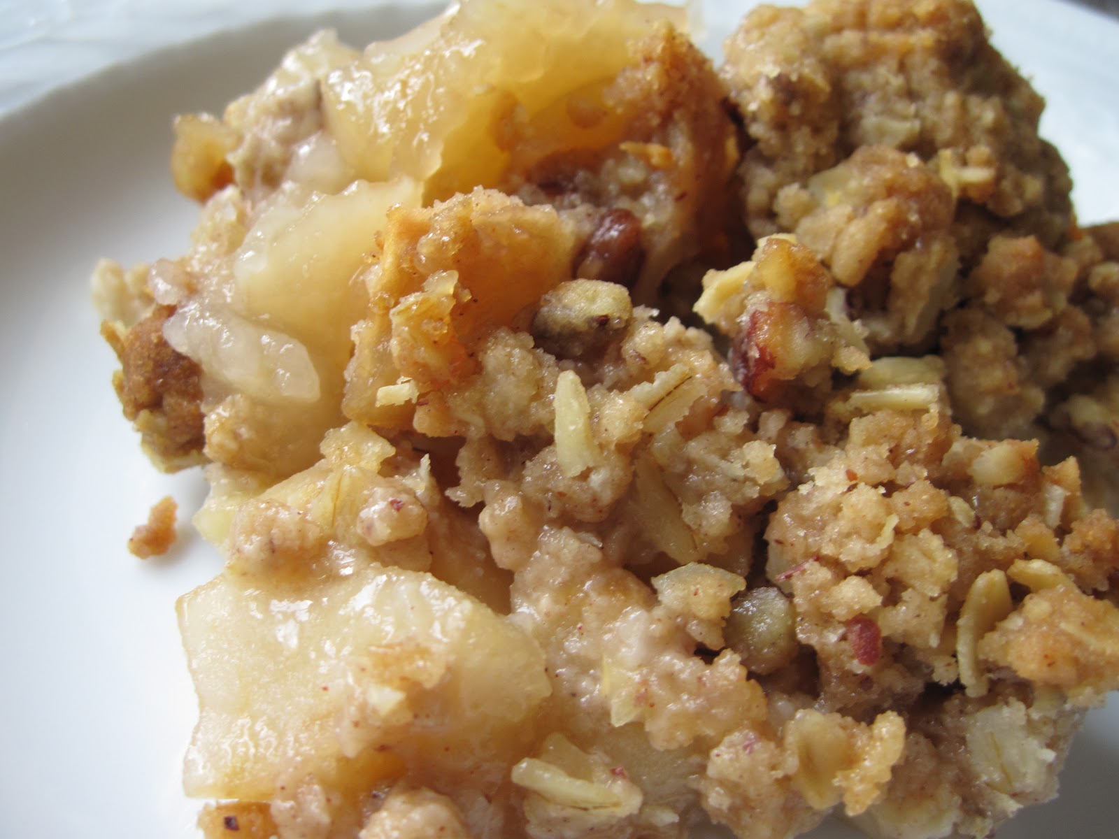 Applepear crumble a recipe Yankee Kitchen Ninja