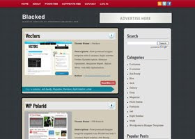 Blacked Blogger Template