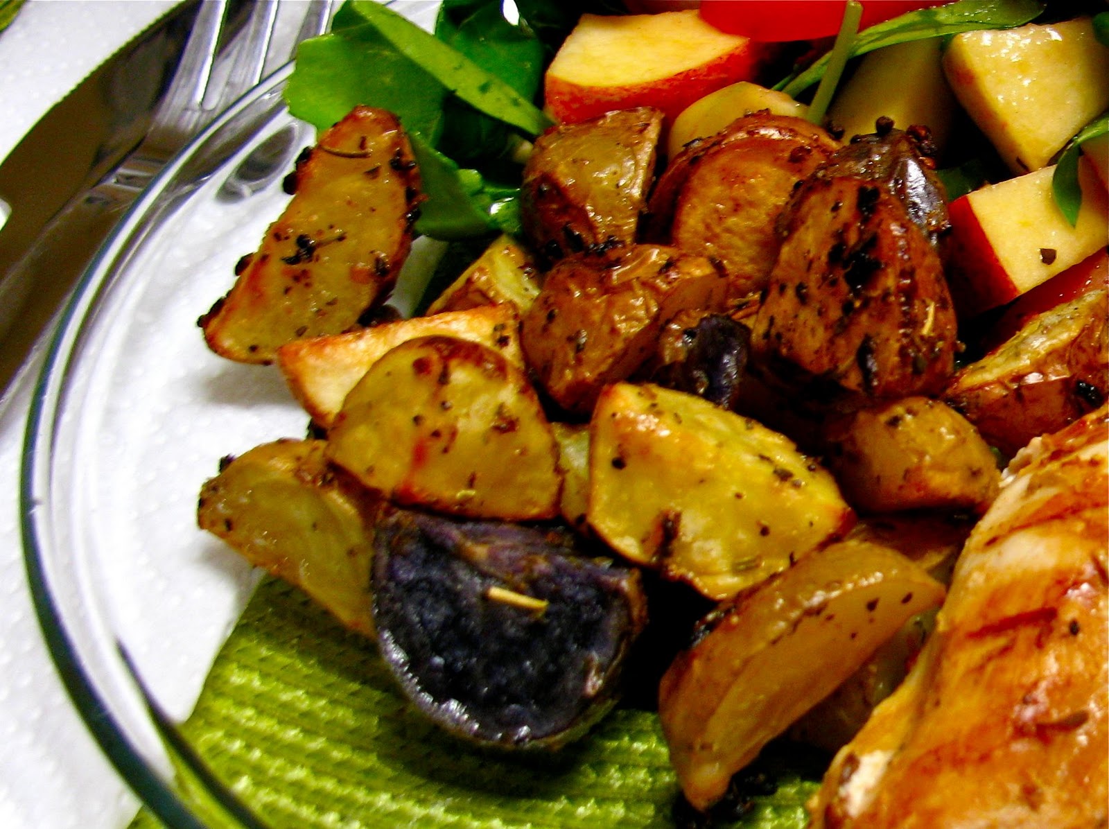 roasted garlic potatoes