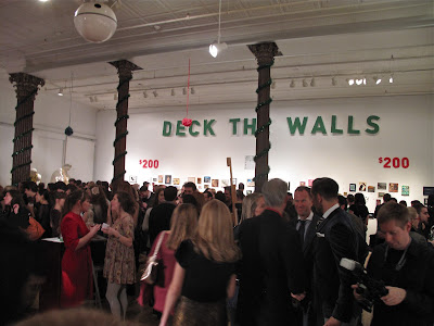 A crowd at the Deck the Walls party, 2011