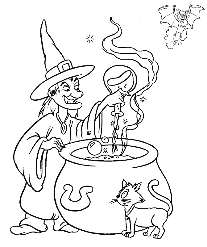 Dibujos de Halloween para colorear e imprimir ~ Dibujos para Niños