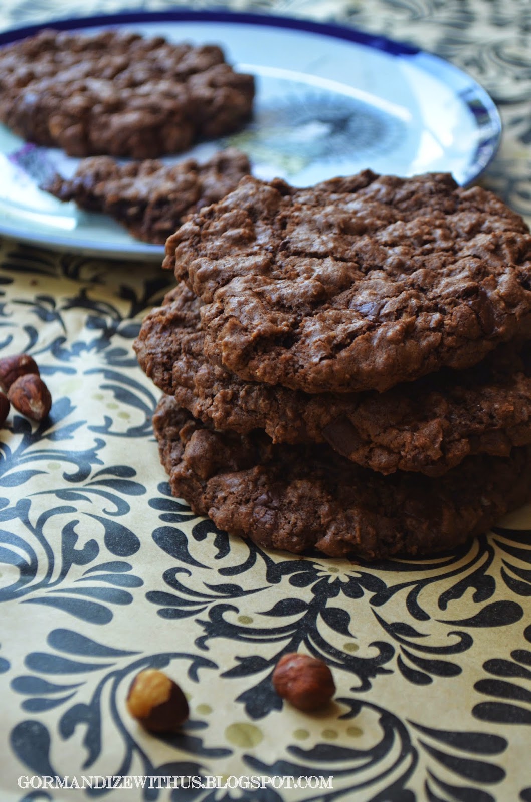 Gormandize Chocolate Oat Hazelnut Chewy Biscuits (Vegan)