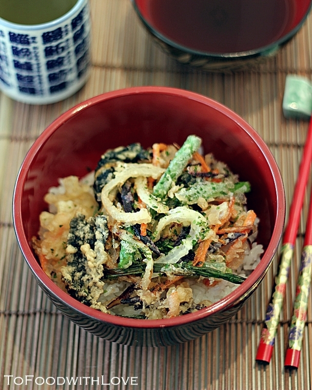 To Food with Love Kakiage Don (Mixed Tempura on Rice)