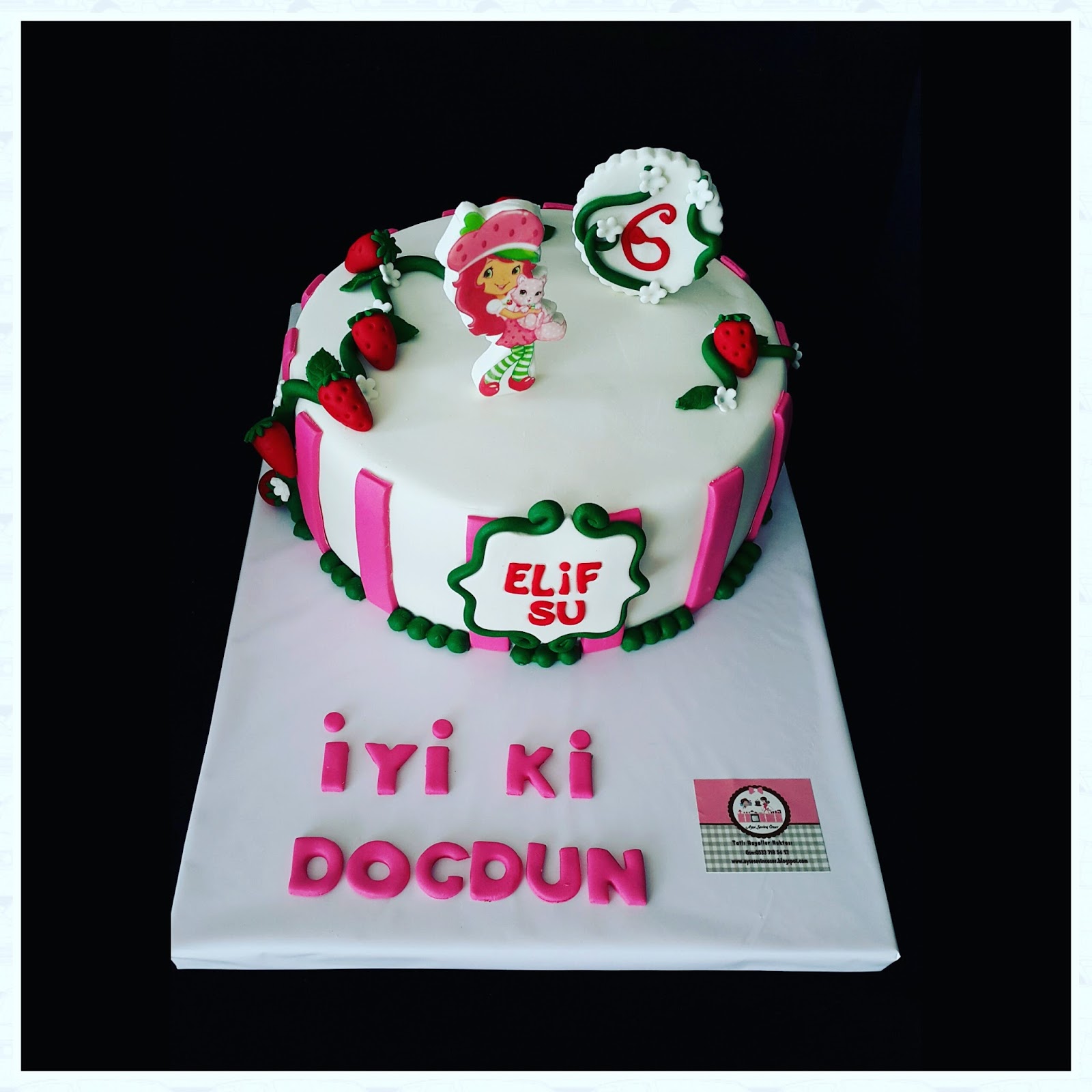 Butik Kurabiye ve Pasta Çilek Kız Partimiz ve Pasta & Kurabiye & Cupcake
