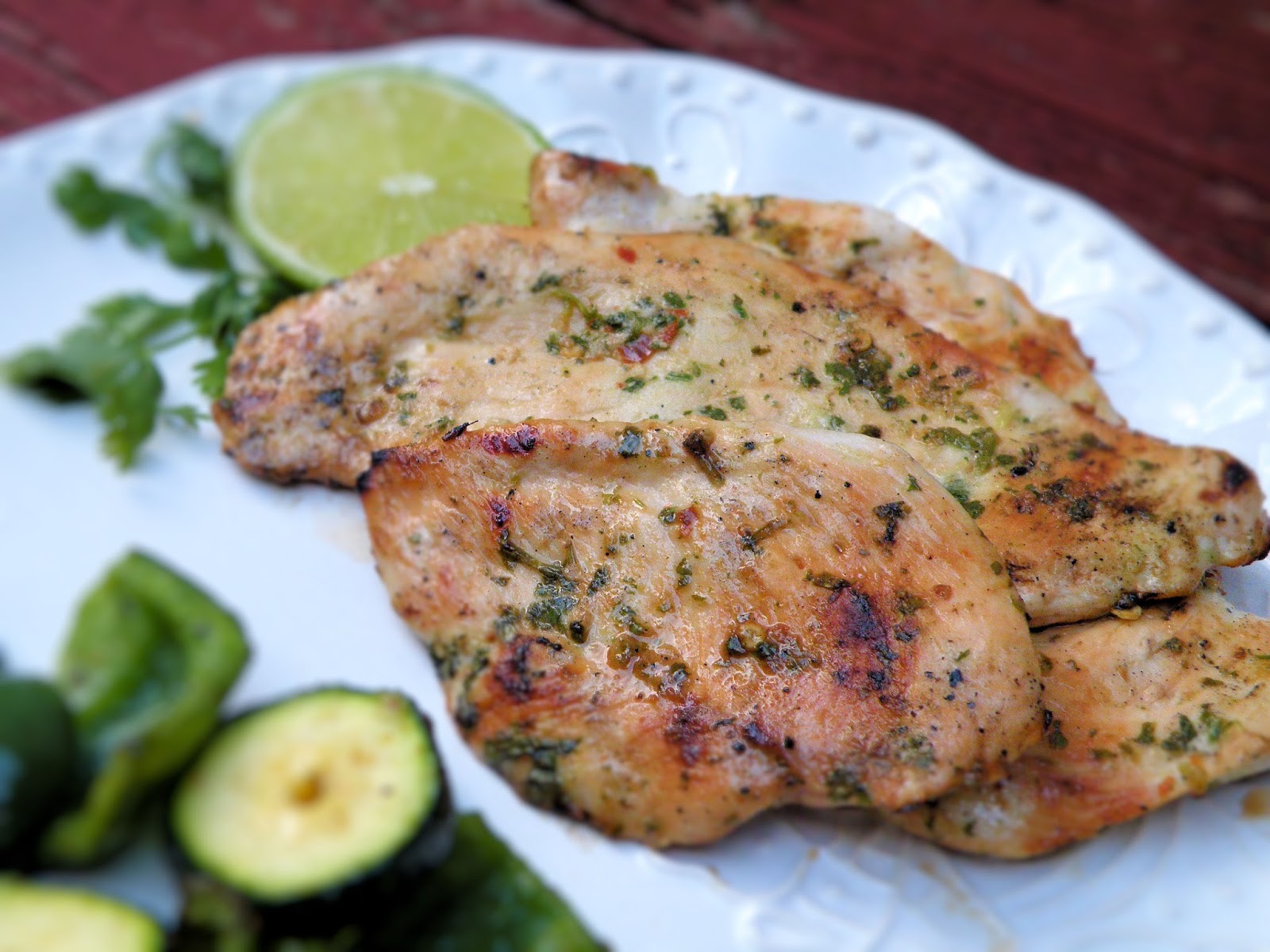 Vittles and Bits Cilantro and Sesame Thai Chicken Marinade