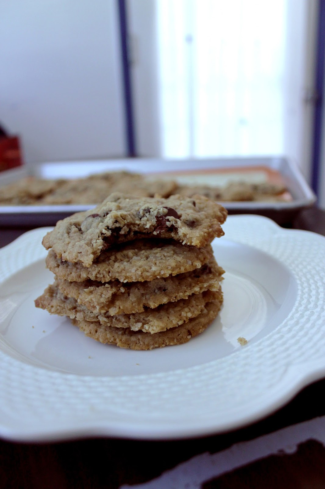 Eggless Oatmeal Chocolate Chip Cookies Fresh from the...