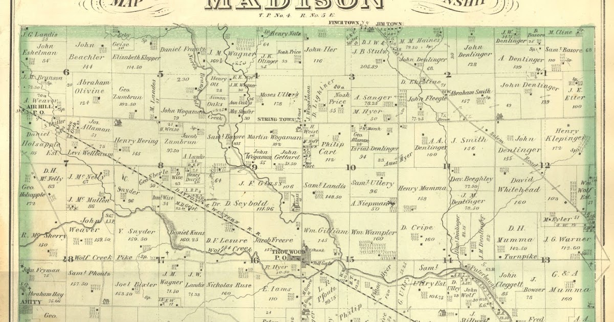 MoselMiami Musings Montgomery county, Madison township, 1875