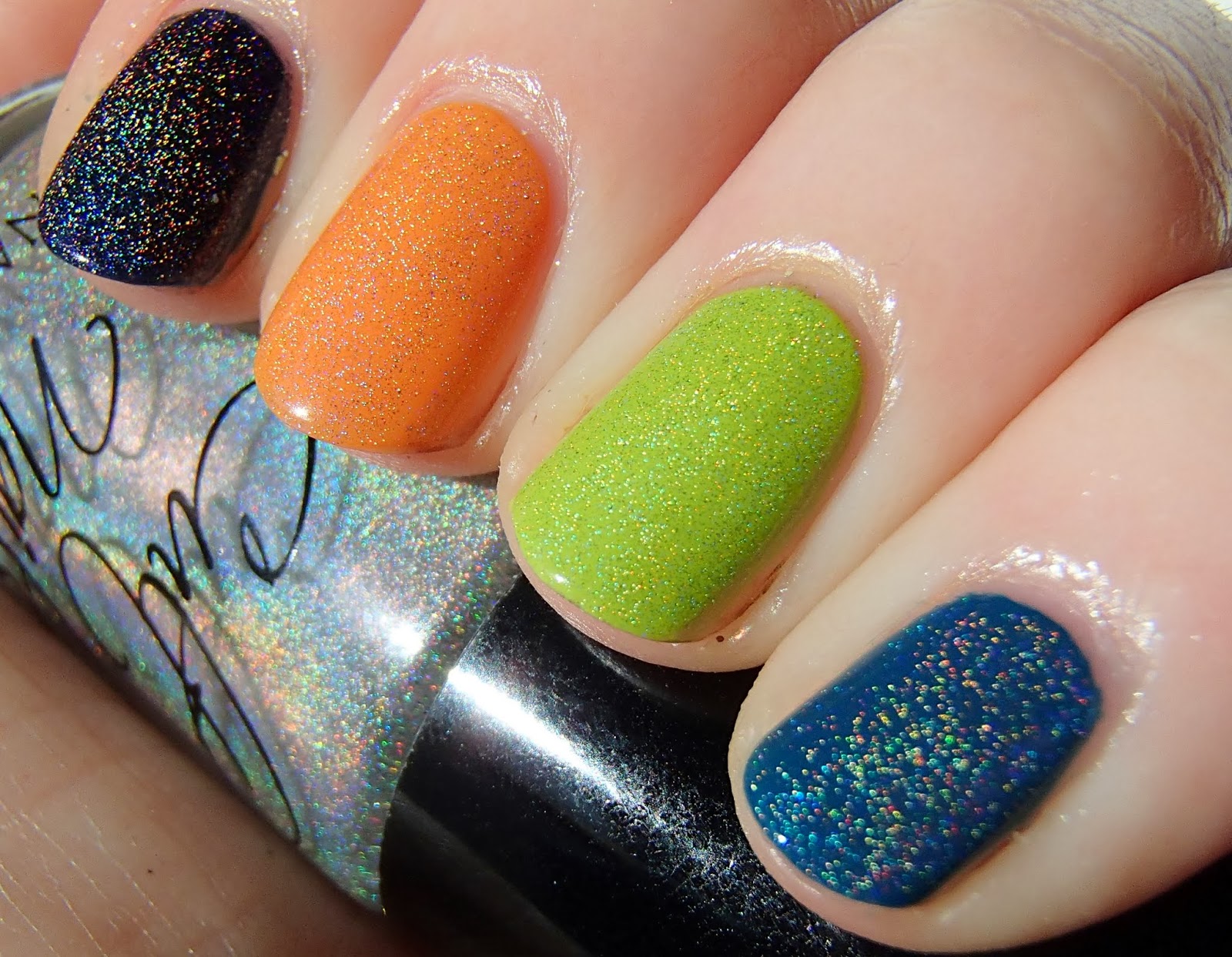 Cult Nails Mayhem, layered.