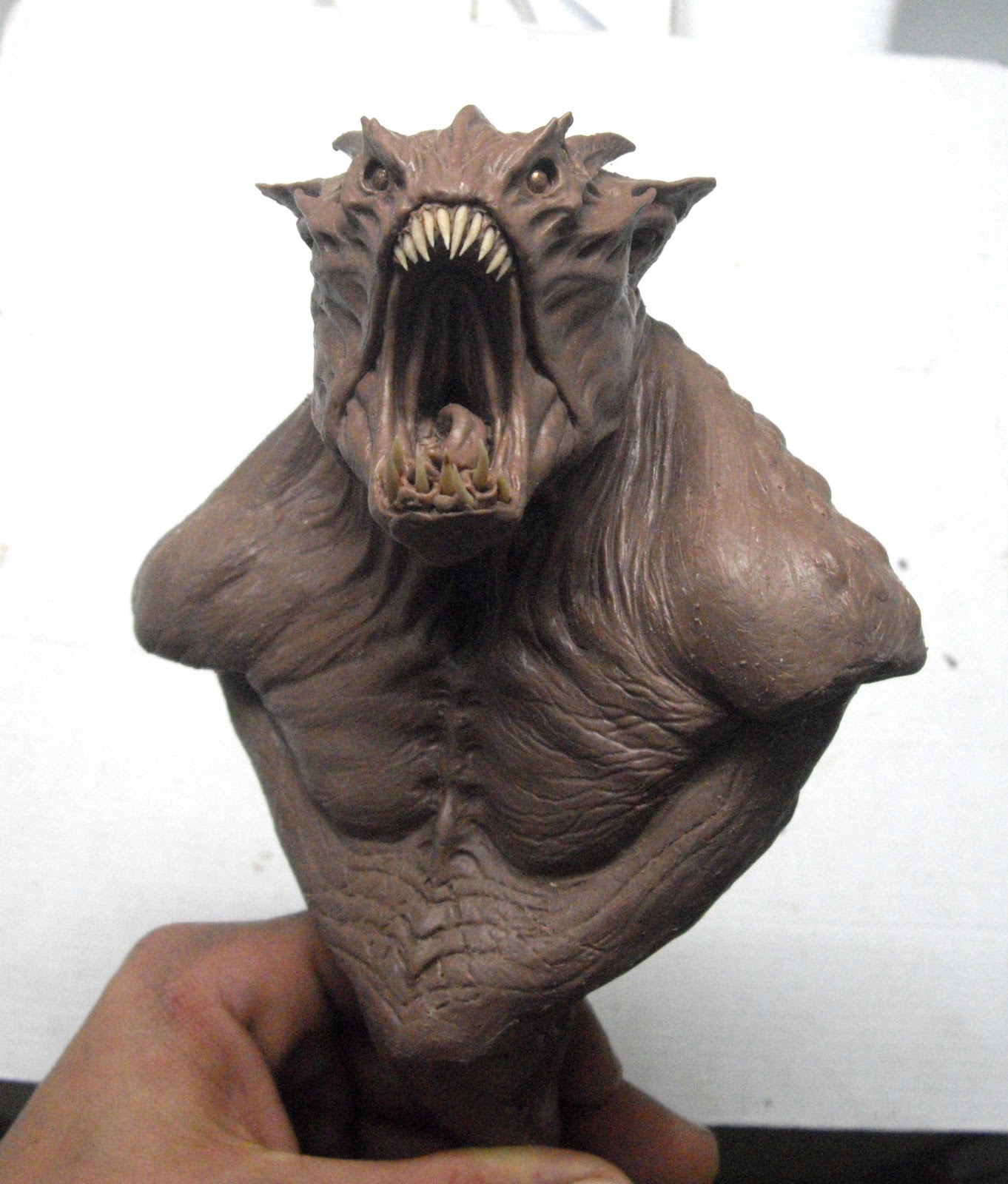 Clay Monster Sculpture