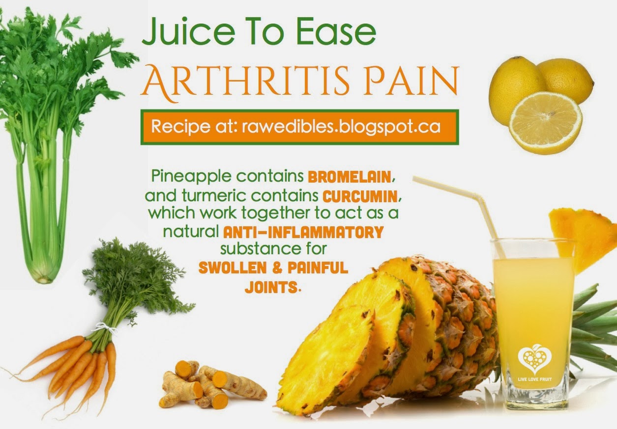 Juice To Ease Arthritis Pain Raw Edibles